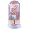 Valentine’s Glowing Gold Foil Rose Lamp - Women's Day Gift
