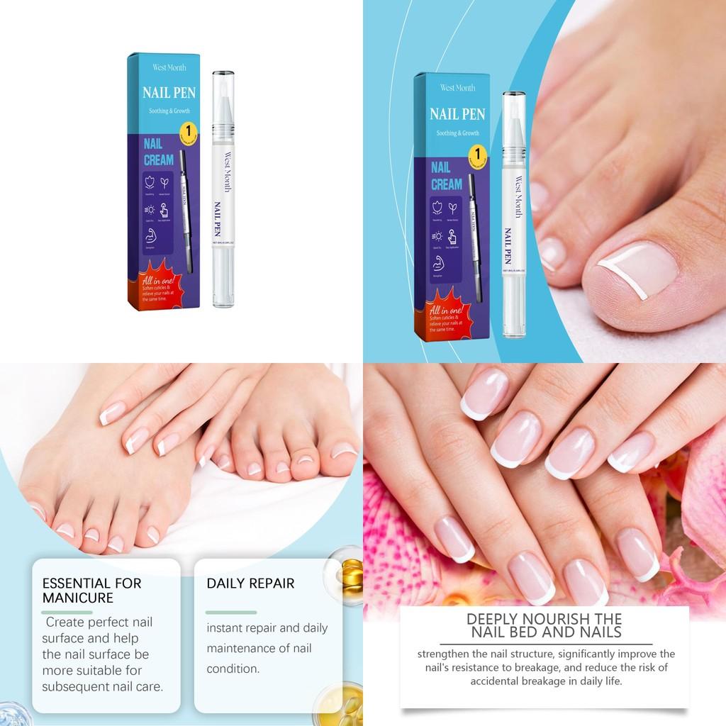 West Month Nagelschutzflüssigkeit Sanfte Pflegende Behandlung für geschädigte Nägel und glänzendes Finish