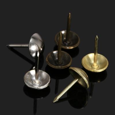100pcs Vintage Head Upholstery Nails Antique Bronze/Gold/Silver Tack Stud Wood Furniture Decorative 11mmx17mm Pushpin Box Case