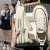 Platform Canvas Shoes Women's Spring 2025 New Muffin Women's Shoes Explosion Increased White Shoes Summer Breathable Board Shoes