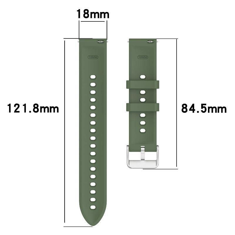 Klassisches 18mm Silikonarmband Anzug für OPPO Watch X3 Mini X2 mini Hautfreundliches Silikonarmband mit Diamantmuster