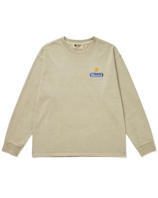 HUMAN N CAT Pound 3 Pigment Washed Long Sleeve T-Shirt [Beige]