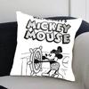 Cute M-Mickey Mouse Pillow Case Cushion Cover Soft Cute Throw Pillow Case For Car Sofa Pillowcase Polyester With Zipper