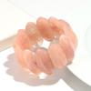 Vintage Acrylic Amber Elastic Geometric Bracelets Bangles for Women Stretchy Resin Big Cuff Bracelet Designer Jewelry 2025