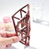 Desktop Geometric Hollow Non-slip Silicone Heat Resistance Trivet Mats Coaster Cup Pad Placemat