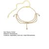 Yousheng 1Pc Charm Anklet Tassel Inlaid Rhinestones Multi-layer Extended Chain Adjustable Decorate Anti-rust Women Summer Beach Foot Chain Women