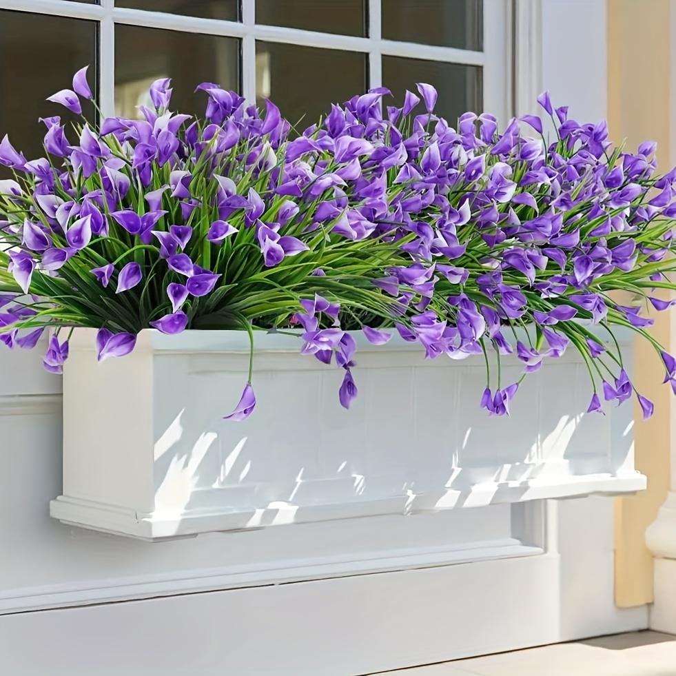 Künstliche Tulpen, Lebendige gemischte Farben, Realistische Plastikblumen für Innen- und Außendekoration, Großartig für Zuhause, Veranda und Friedhofsdekoration