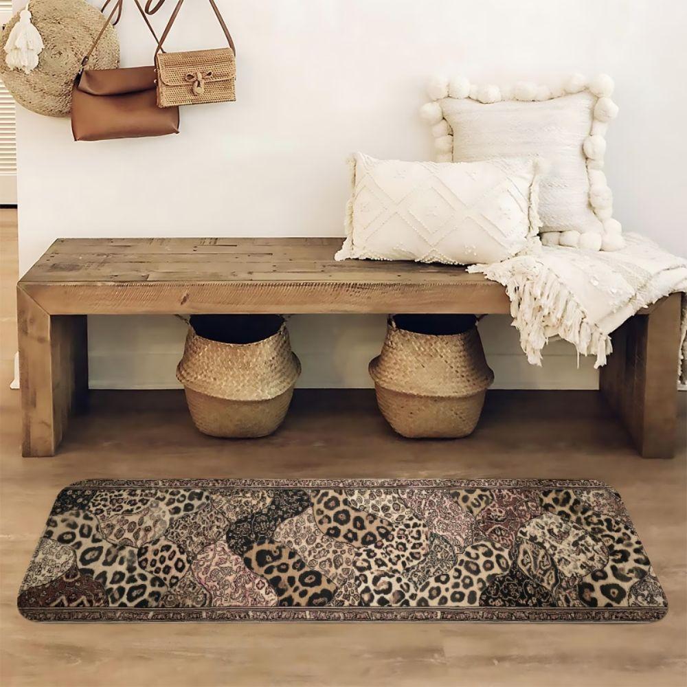 Jaguar Leopard Print Long Carpet Washable Non-Slip Kitchen Mat Bedroom Hallway Carpet Home Decor