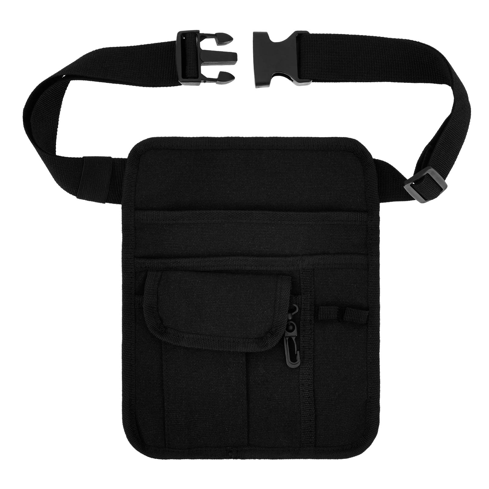

Server Waist Pouch with Multiple Pockets and Adjustable Belt Multifunctional Server Pouch on Waist for Waitress Waiter Women Men