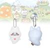 Chiikawa Bear Plush Keychain Charm Cute Cartoon School Bag Accessories Doll Gift
