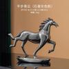 Creative Resin Gold Jumping Horse Sculpture Handicraft Entrance Living Room Ornaments Art Animal War Horse Statue Interior Decor