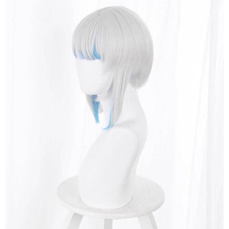 Anime 35cm paruka Hololive Gawr Gura Cosplay Paruka Hololive Cosplay Gawr Gura CatShark Paruka culík Syntetické vlasy odolné vůči teplu