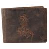 Wallet - AKZENT - Hunter (format Horizontal) - Genuine Leather - Dark Brown - RFID Protection