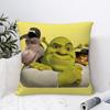 Federa Cuscino Divertente S-Shrek Film Fantasy Decorazione Divano Casa Stampa Fronte/Retro Peluche Quadrato Copricuscini Decorazione Cuscino
