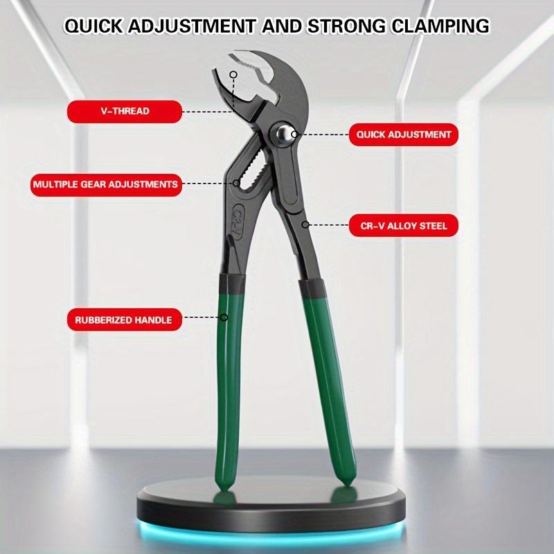 1pc Industrial-Grade Chrome Vanadium Steel Multi-Tool - Large Opening Pliers, Wrench, Water Tube Spanner