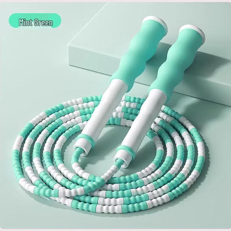 Longchan & Zhen Adjustable Tangle-Free Beaded Jump Rope for Kids
