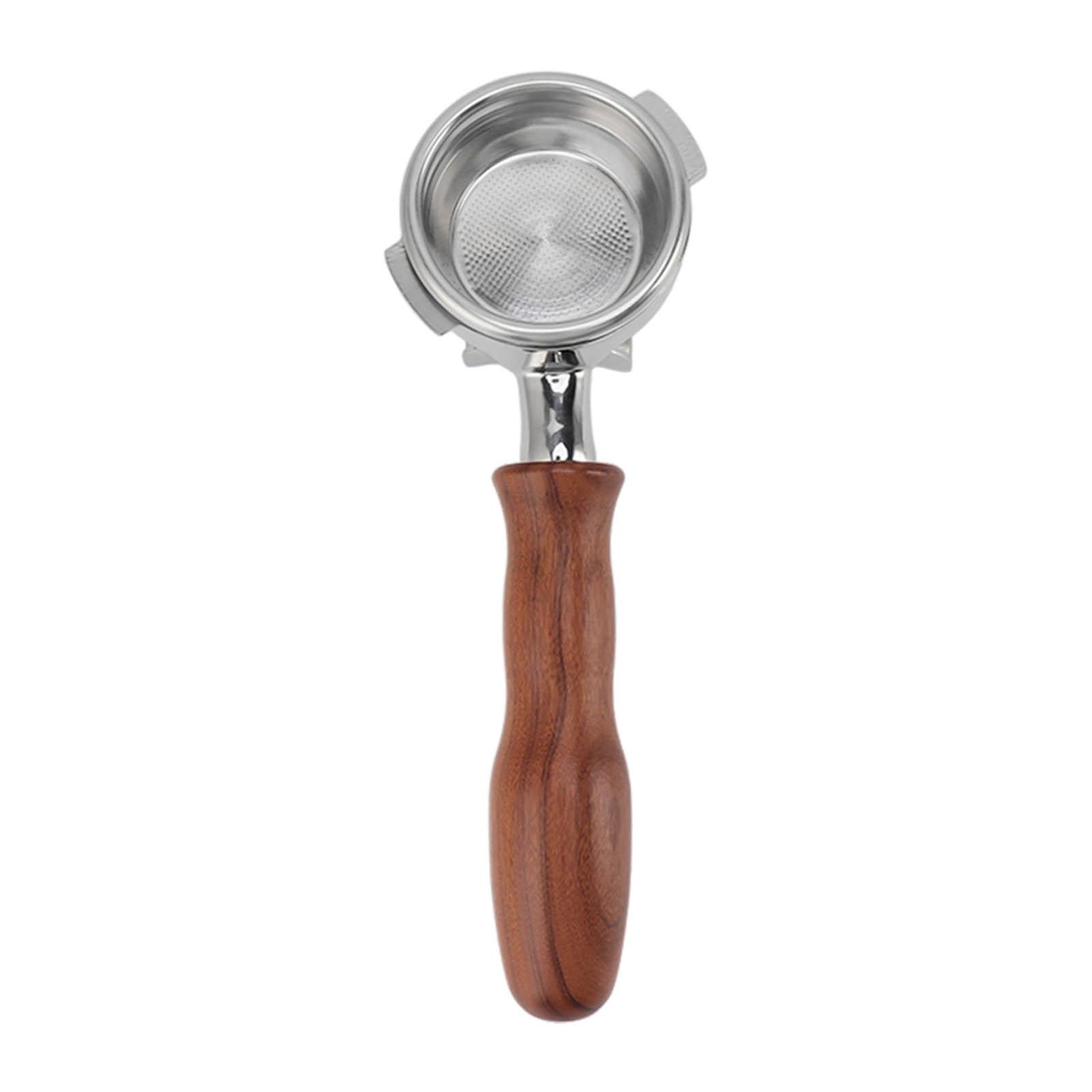 58mm Koffie Portafilter RVS 2 Oren Afneembare Filterhouder Portafilter met Houten Style 3