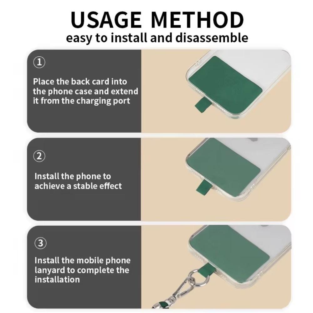 With Patch Phone Lanyards Adjustable Phone Strap Lanyard Universal Hanging Cord Strap  Outdoor