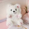 Pink Paws Samoyed Plush Toys Cute Cartoon Soft Samoyed Plush Doll Realistic Fashion Accessories Doll Ornaments
