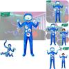 Neues Halloween Cosplay Kostüm für Kinder in Banban Garten Blau Cartoon Stil