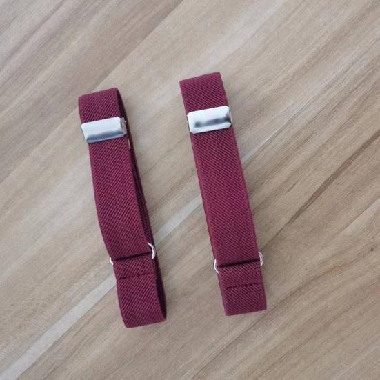 1 pár unisexový pásek na ruku Nastavitelná šířka 2 cm Pevný kontrastní pásek na nohy Elastická košile Držák rukávu Manžety na paži Pásky na párty Denní oblečení Příslušenství