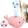 Whale Floating Cat Toy Ball Electric Moving Ball Soccer Toy For Cats Children's Fan Balancing Blowing Games Ideal Birthday Party Gift