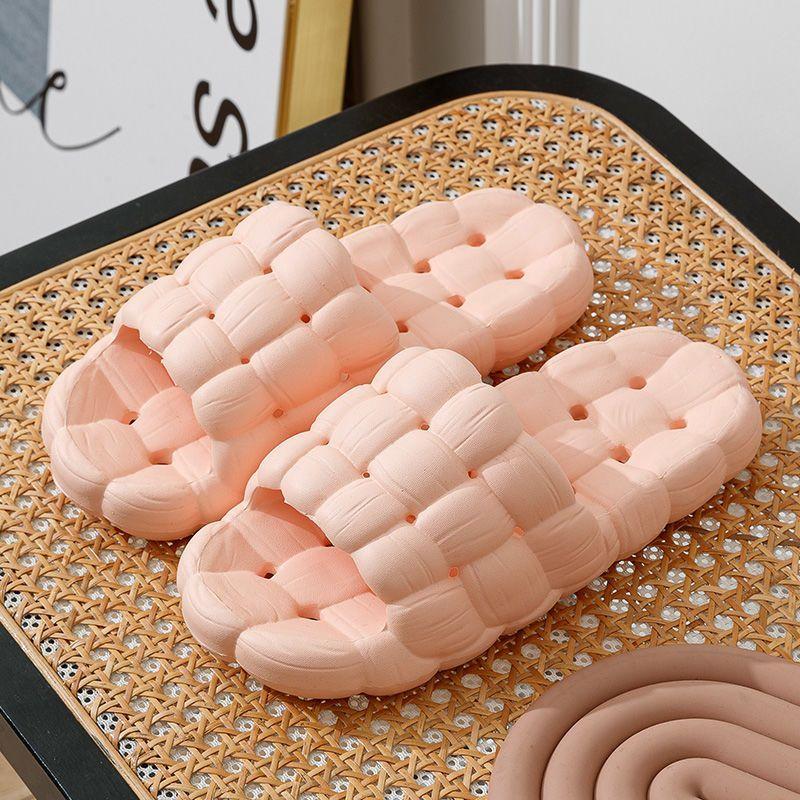 Letní protiskluzové žabky Silná platforma Muži Koupelna Domácí Pantofle Protizápach Měkká podrážka Lehké Sandály Cloud Slides