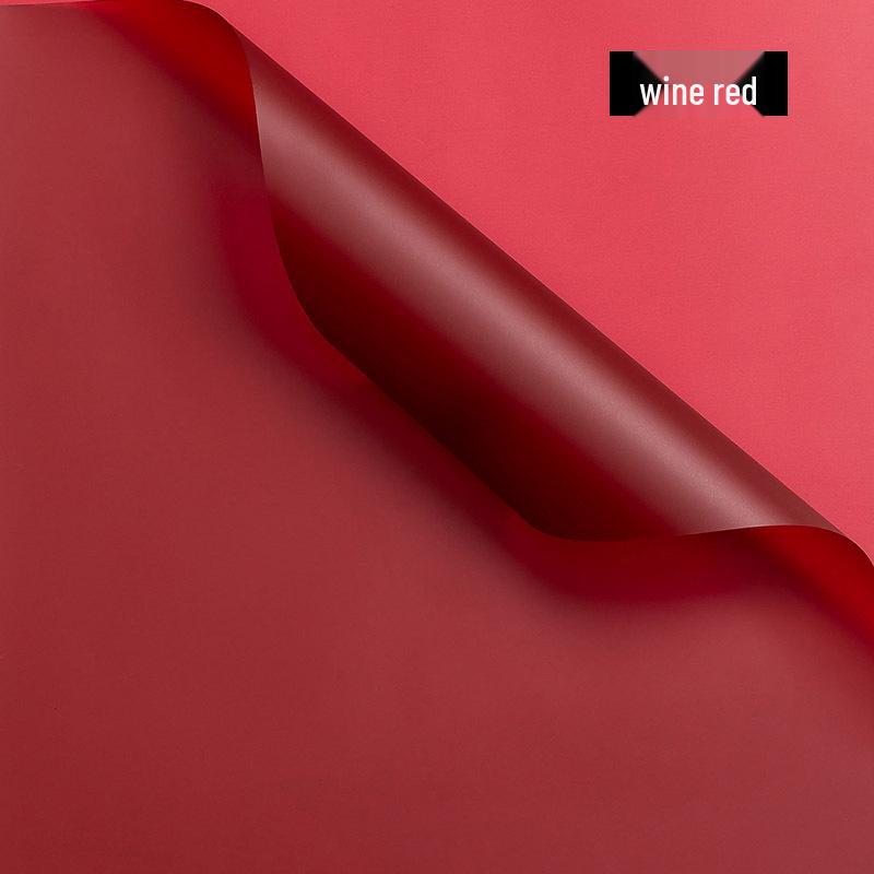 Translucent Waterproof Matte Paper for Florist Bouquets - Korean Solid Color Flower Packaging