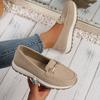 2025 autumn new fashionable and comfortable muffin platform casual single shoes non-slip soft-soled loafers one-pedal Doudou shoes