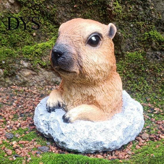 Patio Ornament Resin Garden Decoration Realistic Animal Statue Weather-resistant Decor Accessory for Lawn Balcony