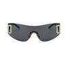 Y2K Rimless Punk Monolithic Sunglasses Women Goggle New Luxury Brand Shades Suns Glasses Female Five Star Wrap Around Eyewear
