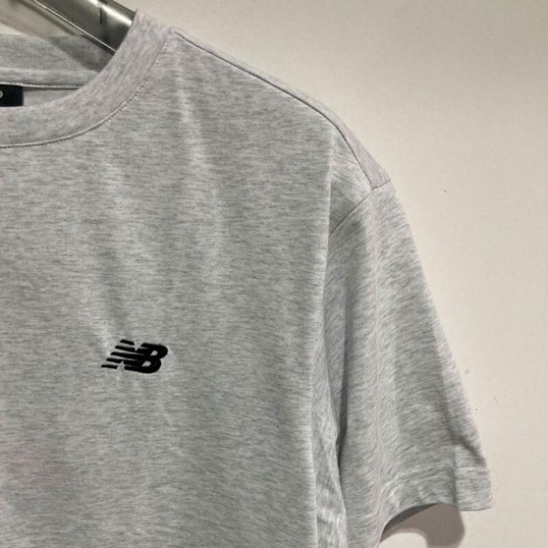 New Balance Logo Short Sleeve Tee Nbnef21403 Light Gray