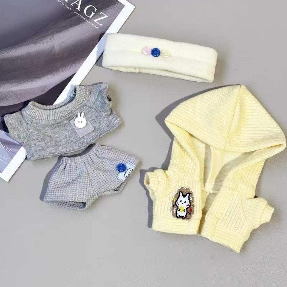 Playing House Style Cotton Doll's Clothes Cartoon T-shirt Plush Doll Clothes  Toy