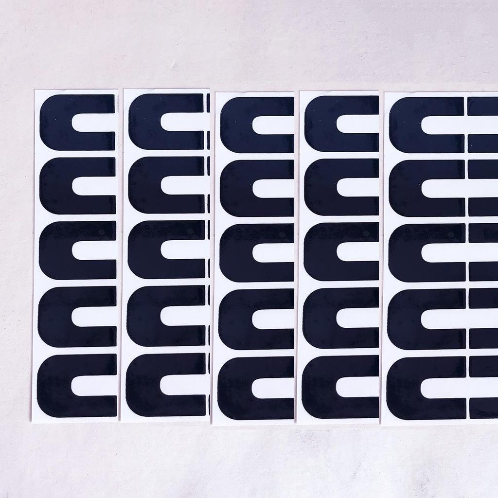 Nail Polish Overflow Prevention U-Shaped Stickers for Nail Art