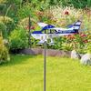 3D Metal Pipe Windmill Wind Direction Compass Weather Vane Garden Decoration Airplane Weathervane Decorative Wind Direction