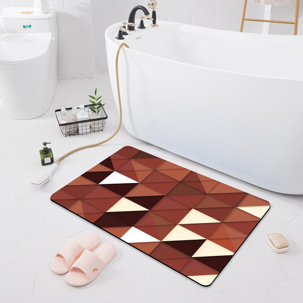 Modern Non-slip Absorbent Mat Decoration Bedroom Door Mat Kitchen Floor Mat Bathroom Shower Rug