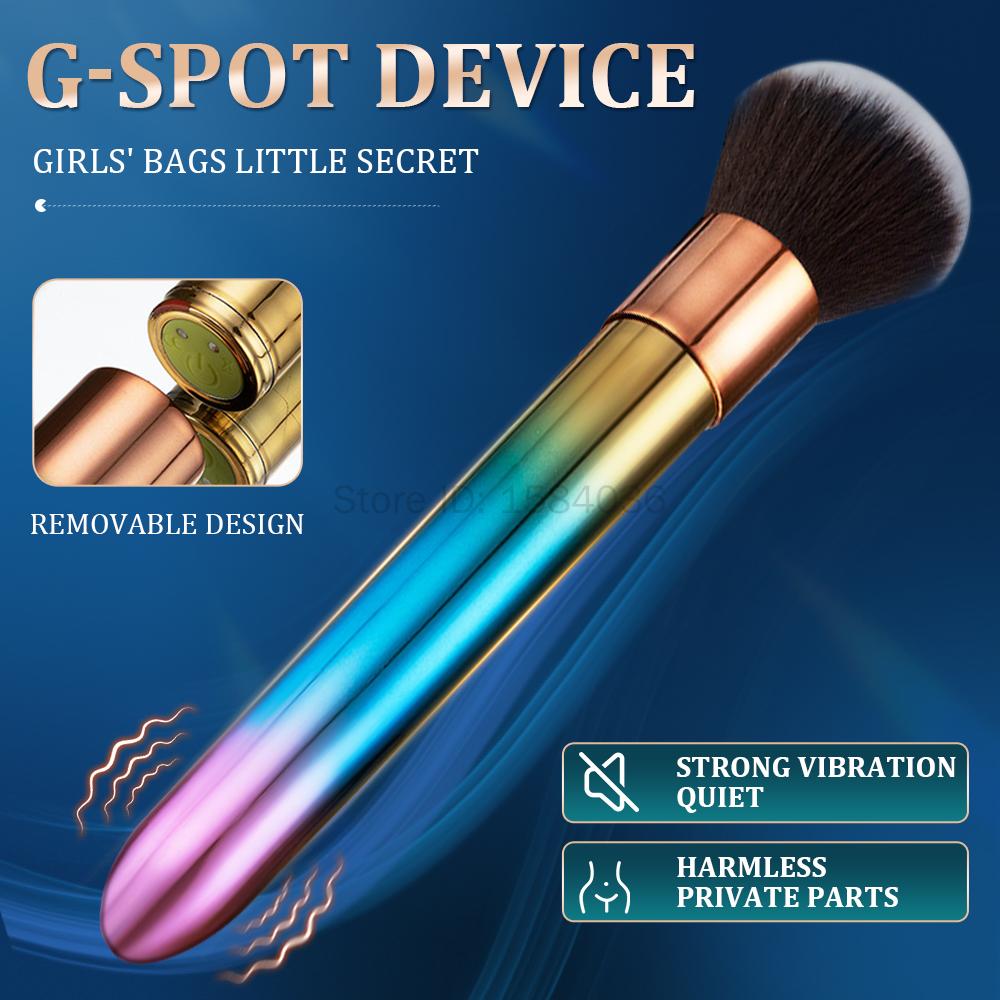 Makeup Brush G Spot Vibrator Clit Stimulator AV Stick Dildo Bullet Vibrators Female Masturbation Massager Sex Toys for Women 18+