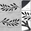 Wrought Iron Olive Branch Wall Decoration for Indoor/Outdoor Use