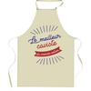 Kitchen Apron - World's Best Winemaker - Humorous Pattern - Durable Cotton - Printed In France