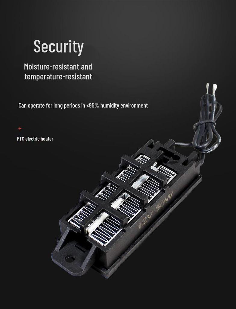 Keramický topný článek PTC: Vodivý typ, Konstantní teplota, Vzduchové elektrické topení, Přizpůsobitelné, Model 54B2.