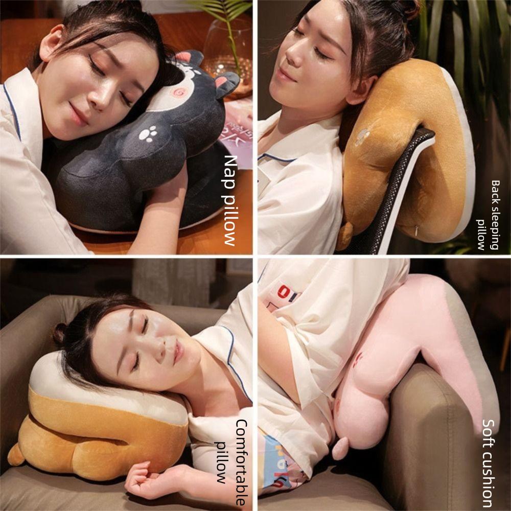 Plush&Ice Silk Hand Warmer Pillow Super Soft Piggy Pillow Stuffed Toy  Men Women