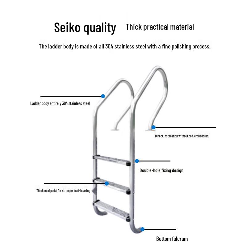 Two-Step Embedded Swimming Pool Ladder