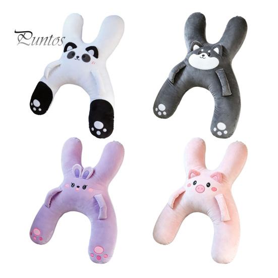 Decorative Car Interior Accessory H-Shaped Pillow for Kids, Cute Neck Pillows Seat, Sleeping Vehicle Seat Gap Filler Pillow, Plush Rest Cushion Trips