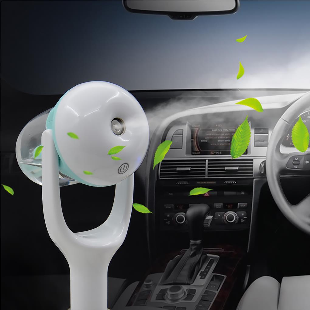 Luftbefeuchter 12V Sicher Kompakter Luftreiniger Aroma-Sprühgerät Ätherisches Öl Diffusor Kaltnebel-Erzeuger Auto-Vernebler Lila