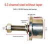 T-förmiges einseitiges Stahlschienenrad/Aufzugsgüterrolle mit konischem Lager Nr.. 8 & Nein. 10 Kanäle