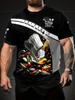 3D Chef Kitchen Design Men's Round Neck T-Shirt – Casual Fashion Summer Top for Outdoor Activities, Running & Fitness, Perfect Gift for Cooking