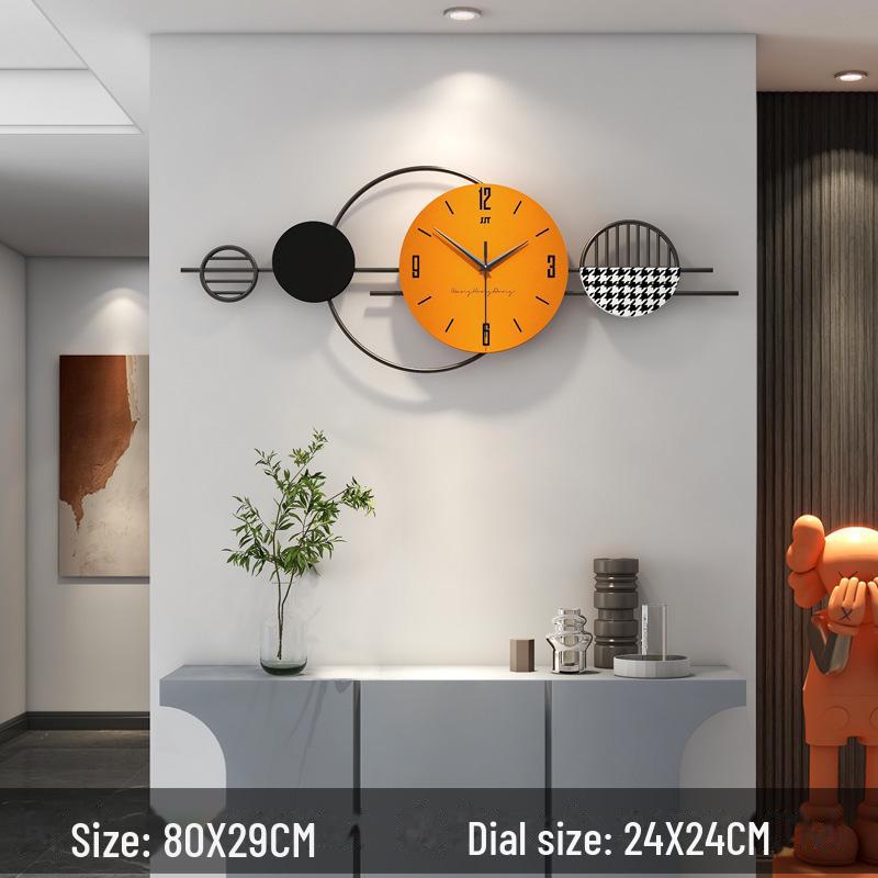 Elegant Silent Modern Wall Clock for Living Room and Restaurant Decor