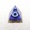 Fortune Lucky Pyramid Figurine Drop Glue Evil Eye Pyramid Evil Eye Ornament  Home Office