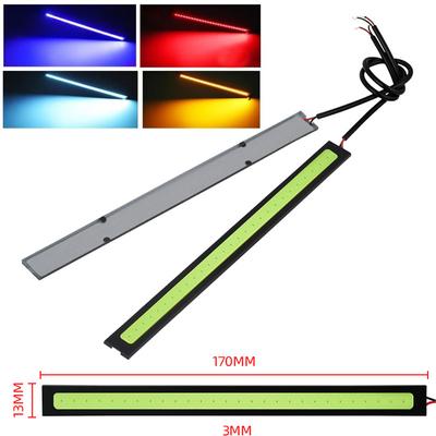 2pcs COB DRL LED 12V Waterproof Daytime Running Light Auto Strip Light Car COB Fog Lamp Car Led DRL Lamp Ultra Thin Bright