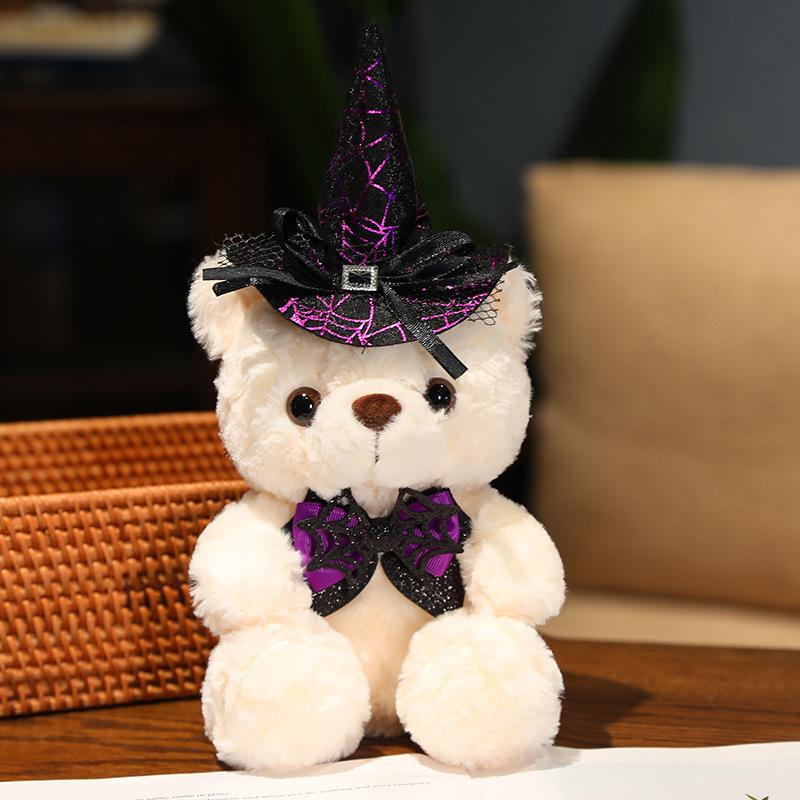 Halloweenowy Duch Dynia Niedźwiedź Pluszowa Zabawka - Koszulka Dekoracja Pluszowego Niedźwiadka